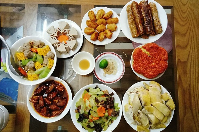 Mâm cỗ cúng ông bà tổ tiên