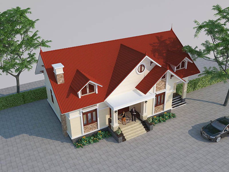 Mẫu nhà cấp 4 gác lửng